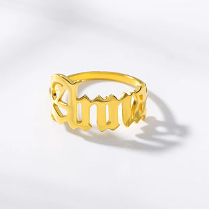 Classic Name Ring