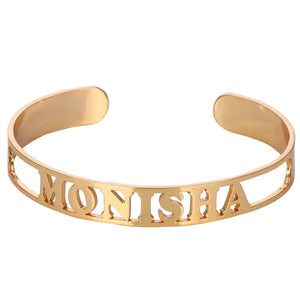 Solid Name Bangle