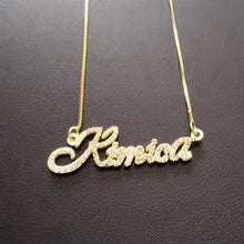 Load image into Gallery viewer, Icey Nameplate Neckalce