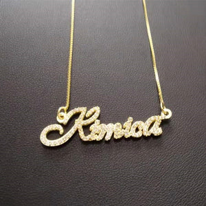 Icey Nameplate Neckalce