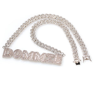 Icey Baguette Name Necklace