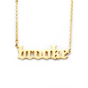 Classic Nameplate Necklace