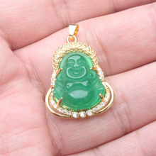 Load image into Gallery viewer, Jade Buddha Pendant