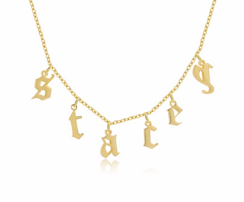 Drop Letter Necklace
