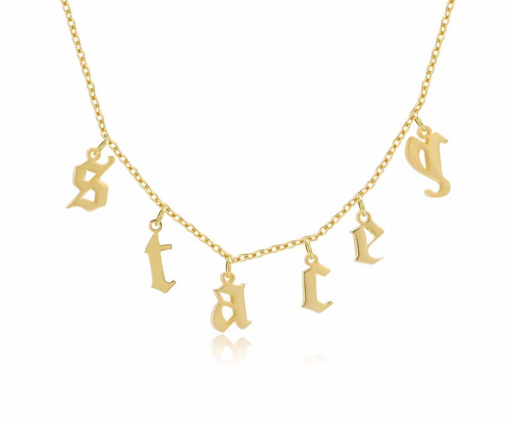 Drop Letter Necklace