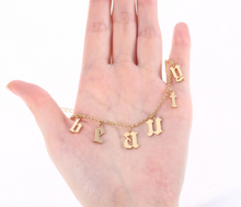 Load image into Gallery viewer, Drop Letter Necklace