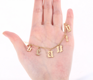 Drop Letter Necklace