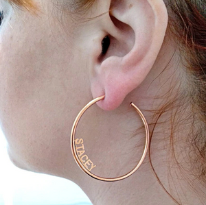 Classic Nameplate Hoops