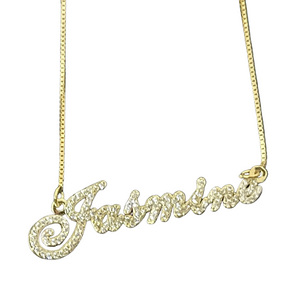 Icey Nameplate Neckalce